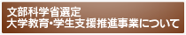 文部科学省選定大学教育・学生支援推進事業について